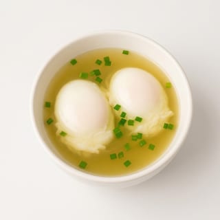 Two Pasteurized Eggs with Soup / Chén Trứng Chần Lòng Đào